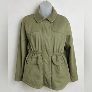 LOFT Utility Jacket Olive Green casual  Size S